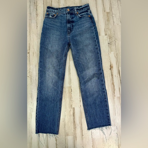 GAP Denim - Gap Cheeky Straight Sky High Mid Rise Women Jeans - Size 24| 00R (26x25)